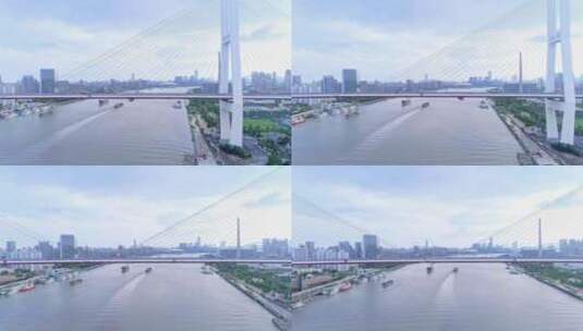 上海南浦大桥4k校色版本高清在线视频素材下载