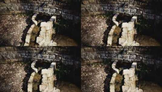 古村落里的水井高清在线视频素材下载