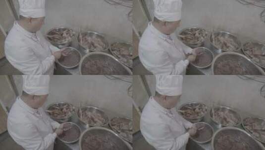 羊汤制作工艺全流程LOG高清在线视频素材下载