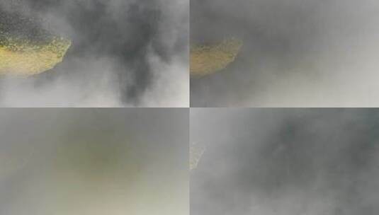 云雾遮挡俯拍横移高清在线视频素材下载