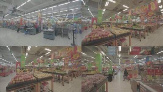 超市各个区域的拍摄高清在线视频素材下载
