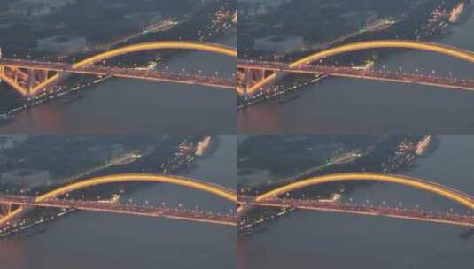 上海夜景卢浦大桥高清在线视频素材下载