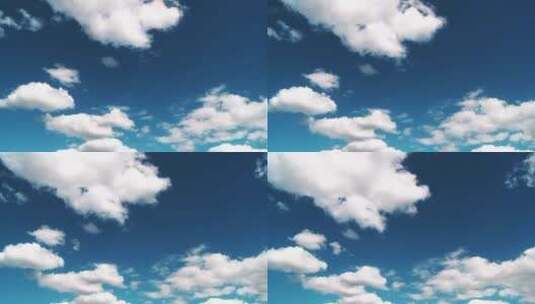蓝天和云彩在时光中倒流高清在线视频素材下载