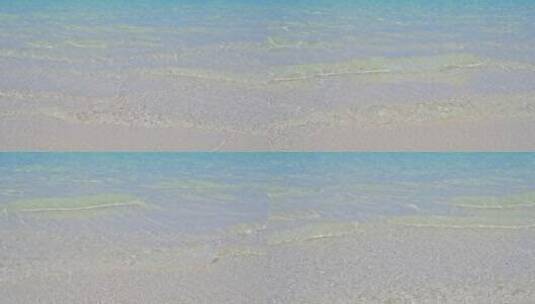 阳光下的玻璃海滩高清在线视频素材下载