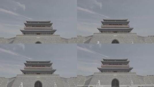 北京永定门 中轴线高清在线视频素材下载