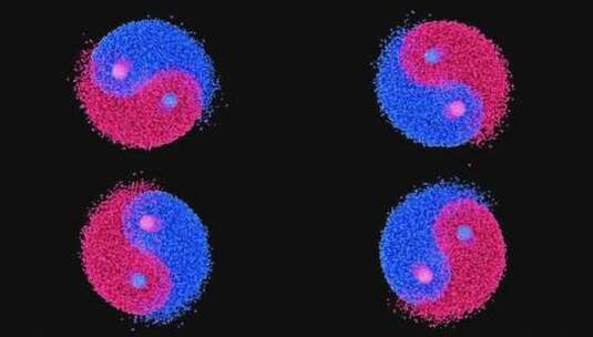 阴阳太极高清在线视频素材下载
