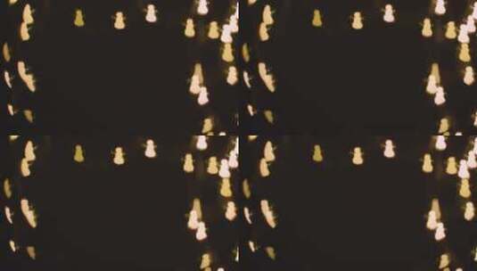 雪人形状圣诞灯的背景高清在线视频素材下载