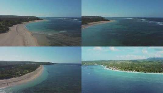 岛屿海岛海边礁石航拍高清在线视频素材下载