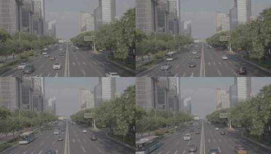城市街道车流 城市通勤高清在线视频素材下载