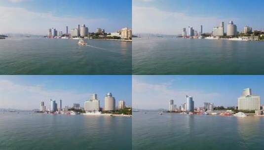 福建省厦门市西南海岸码头城市环境高清在线视频素材下载