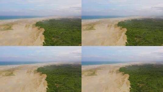 Paoay沙丘，北伊洛科斯，菲律宾，沙丘和树木高清在线视频素材下载