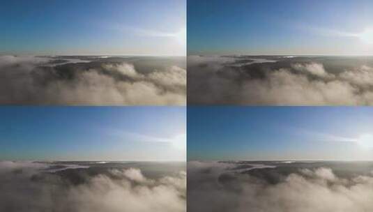 云层之上的景观高清在线视频素材下载