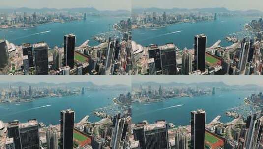 繁华的香港维多利亚港高清在线视频素材下载
