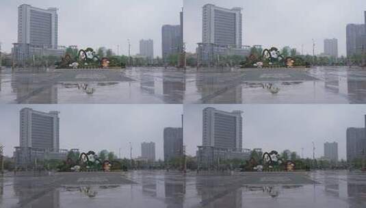 连云港站雨天高清在线视频素材下载