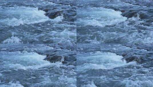 流动的溪水水流慢镜头高清在线视频素材下载