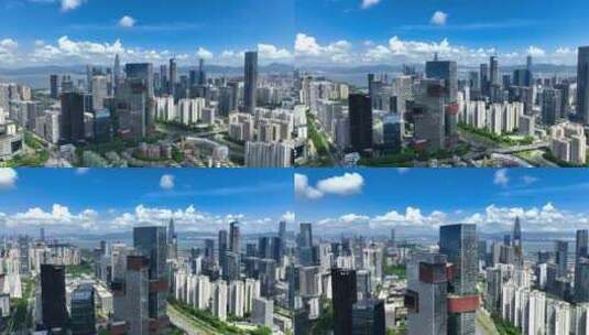 深圳腾讯滨海大厦航拍高清在线视频素材下载