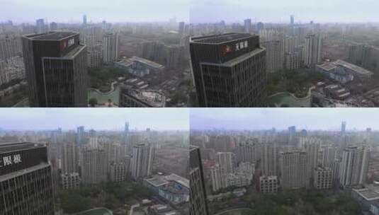 上海翠湖天地高清在线视频素材下载