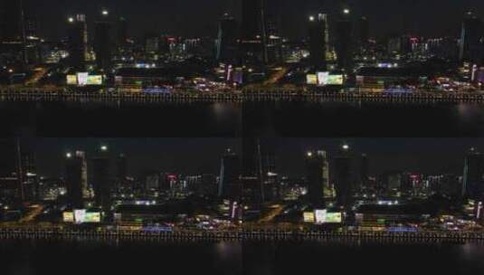 广州琶醍城市建筑航拍高清在线视频素材下载