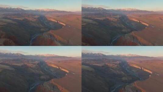 【正版4K素材】航拍新疆安集海大峡谷高清在线视频素材下载