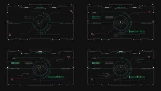 HUD驾驶舱合成目标屏幕特效科技未来高清在线视频素材下载