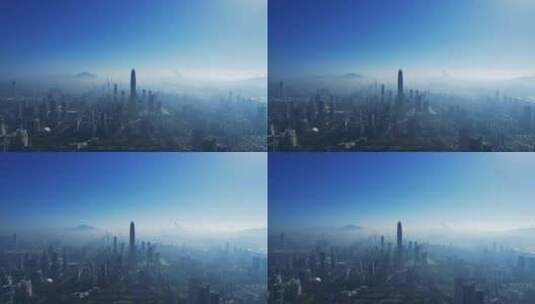 深圳建筑高楼城市风光平安金融中心E高清在线视频素材下载