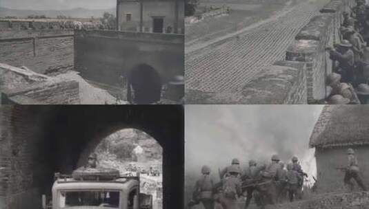抗日战争战斗画面高清在线视频素材下载