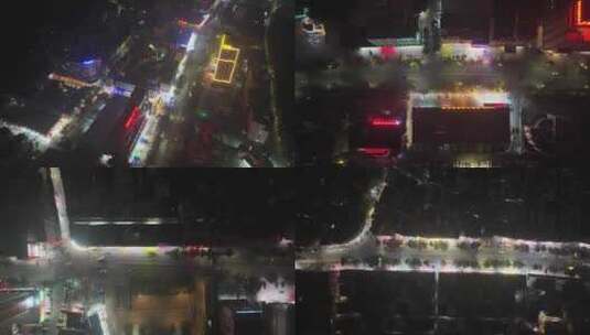 阳江市海陵岛商圈夜景高清在线视频素材下载