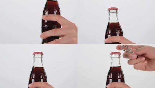 打开一瓶可乐高清在线视频素材下载