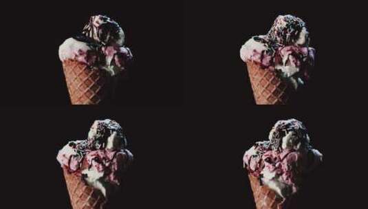 夏日唯美小清新冰淇淋冰激凌高清在线视频素材下载