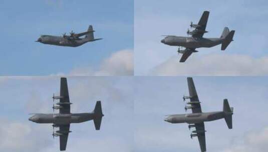 德国空军C-130J大力神运输机高清在线视频素材下载