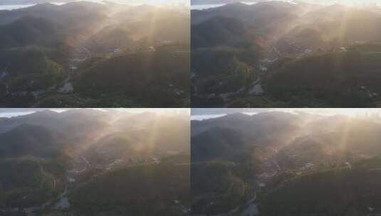 山丘俯瞰航拍运动山谷高清在线视频素材下载