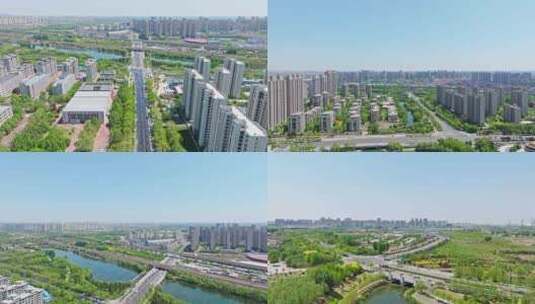 [合集】唐山市丰南区街景航拍高清在线视频素材下载