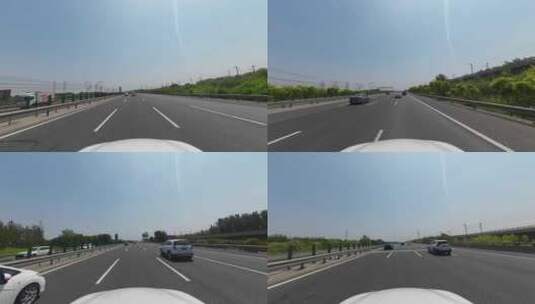 【原创】开车行驶在高速公路上高清在线视频素材下载
