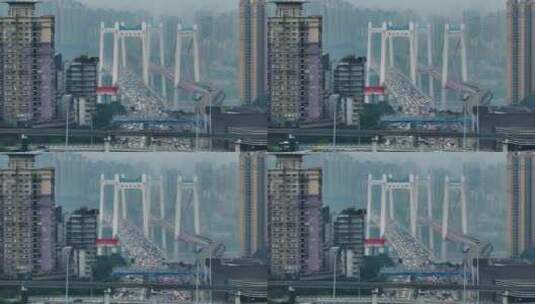 重庆8D立交桥高空航拍高清在线视频素材下载