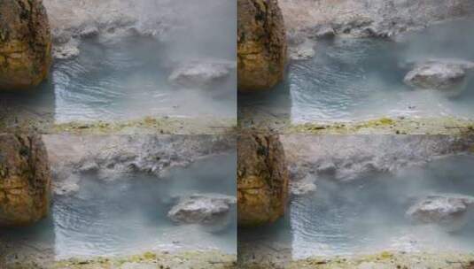 腾冲火山热海地质公园景区地热温泉高清在线视频素材下载