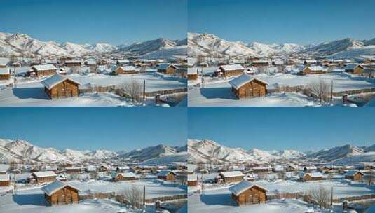 冬季唯美雪景高清在线视频素材下载