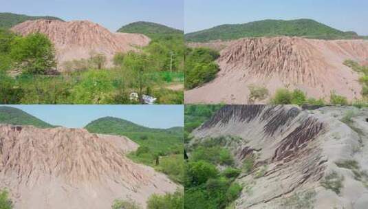 南京 江宁佘村丹霞地貌高清在线视频素材下载