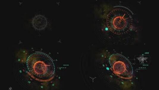 高科技HUD元素ae模板高清AE视频素材下载