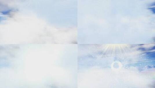 大气云层穿梭企业宣传片头高清AE视频素材下载