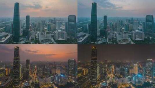 IFC_国际金融中心_广州西塔_珠江新城高清在线视频素材下载