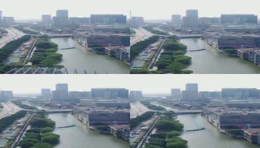 城市航拍武汉楚河汉街竖屏高清在线视频素材下载