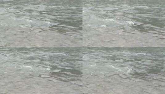 纯净清澈的清江河河水水流高清在线视频素材下载