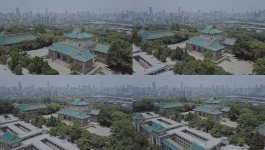 毕业季武汉大学航拍俯瞰校园2高清在线视频素材下载
