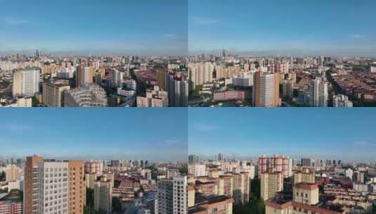 浦西闵行区航拍空镜高清在线视频素材下载