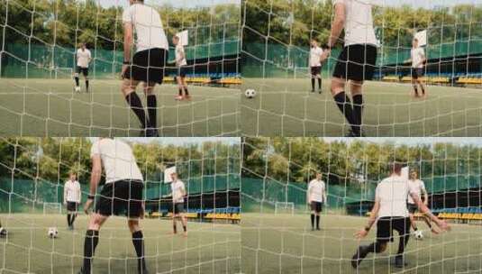 踢足球的男人高清在线视频素材下载