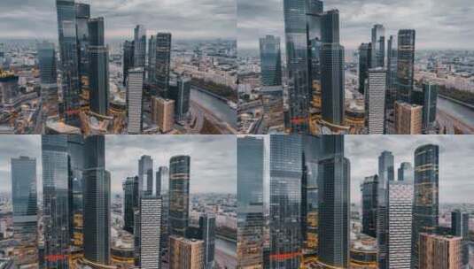 莫斯科城市建筑景观高清在线视频素材下载
