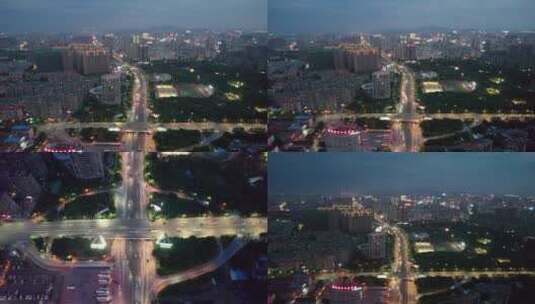湖南省衡阳市蔡伦大道立交桥航拍4k合集高清在线视频素材下载