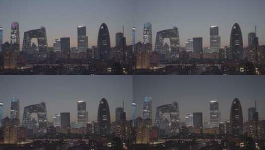 北京国贸延时 国贸日转夜高清在线视频素材下载