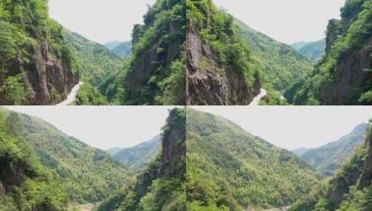 杭州富阳常绿镇石梯景区高清在线视频素材下载