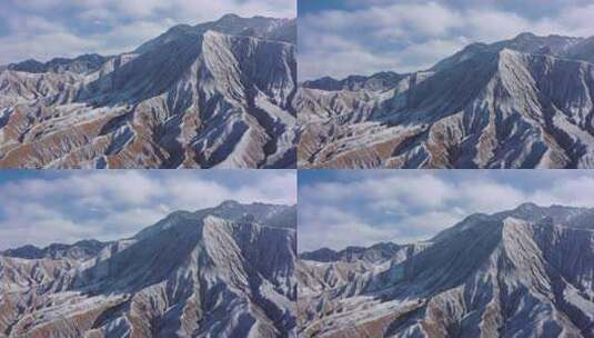 高山丘陵雪景高清在线视频素材下载